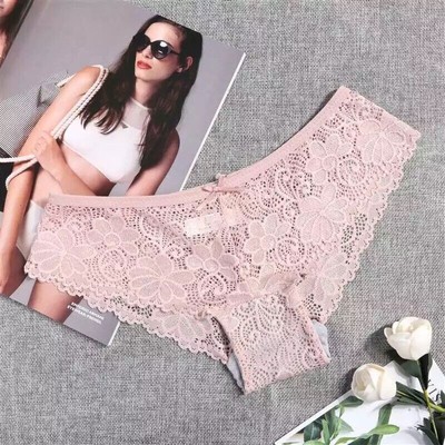 New Women Lace Panty Cozy Liner Ladies Under Pant Low Waist Intimate Underwear -image