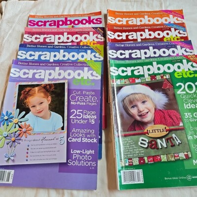 Scrapbooks Etc. Magazine Better Homes & Gardens Lot Of 8 Full Year 2006 Crafting-image