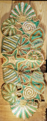 Pier 1 Beaded Shell Table Runner 16