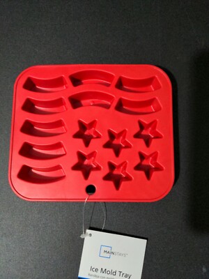 Stars & Stripes Flag Patriotic Silicone Ice Cube Trays Red Kitchen Gadgets-image