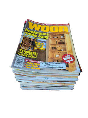 40 issue lot of WOOD Better Homes & Gardens Woodworking Magazine-image
