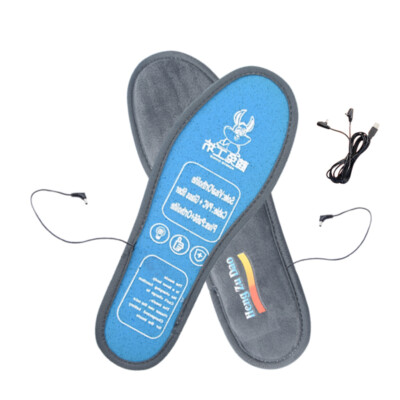 Blue Thermal Electric Heating Insoles - Size 38 for Cozy Warmth & Comfort-image
