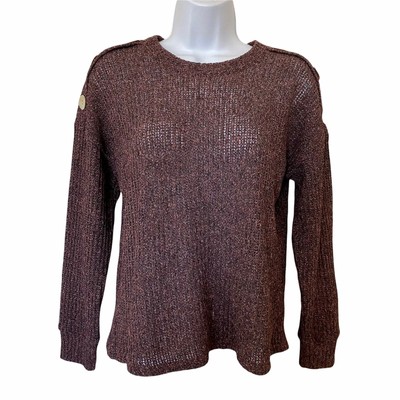 L.I.F.E. Lightweight Long Sleeve Pullover Knit Sweater Size Small-image