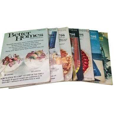 Vintage 1973 Better Homes and Gardens Magazine Lot of 7 Recipes, Ads & Toys-image
