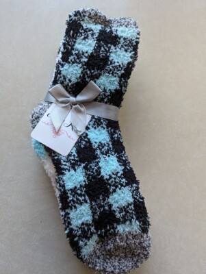 3 pairs Alexa Rose Cozy Fluffy Soft Warm Crew Socks Women 5-9 3pair/pack 1 pack-image