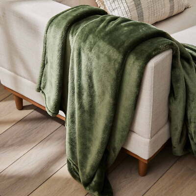 Better Homes &Gardens Solid Velvet Plush Adult Fleece Throw,Oversized,Sea Turtle-image