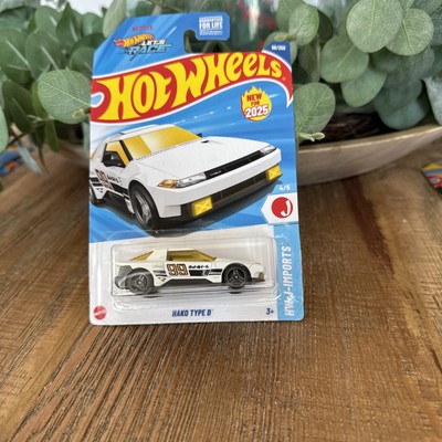 2025 HOT WHEELS HAKO TYPE D HW J-IMPORTS 4/5 METALFLAKE WHITE NEW MODEL FOR 2025-image