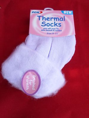 1 Pair PGM Brushed Bed Sleep Women ThermalSocks Locks Soft Cozy Warm 9-11-image
