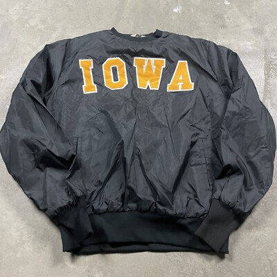 Vintage Iowa Hawkeyes Jacket L West Wind Pullover 70s 80s Bomber Windbreaker-image