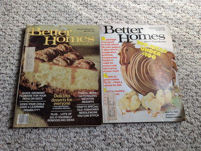 Lot of 2 Better Homes and Gardens Magazines July, May 1978 Great Vintage Ads-image