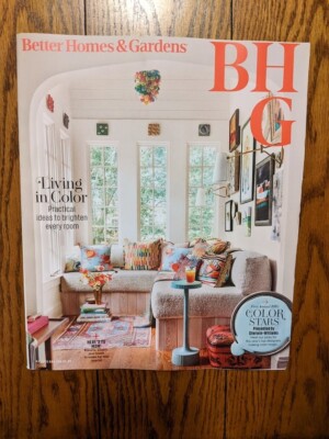 Better Homes & Gardens BHG magazine May 2023 Living in color ideas to brighten-image