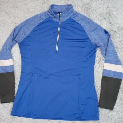 Footjoy Sweatshirt Womens M Blue Golf Lansdowne Lightweight Active Half Zip-image