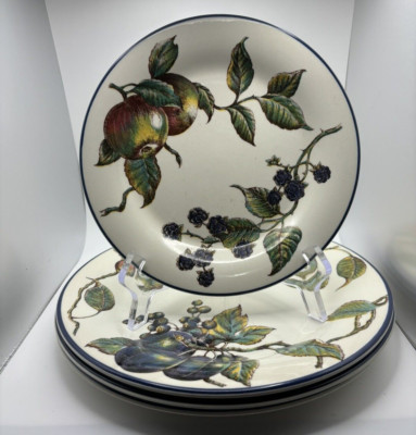 Pier 1 Imports MACINTOSH Plates Set of 3 Dinner Plate & 1 Salad Plate-image