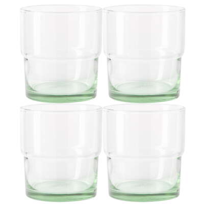 Better Homes & Gardens Recycled Green Glassware, Glass, 4 Pack, 10 oz-image
