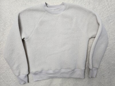 Everlane The Renew Fleece Raglan Sweatshirt Sandstone Cozy Warm Lounge Size Smal-image