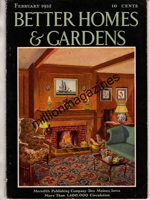 1932 Better Homes & Gardens February - George Washington garden;Edison gardening-image