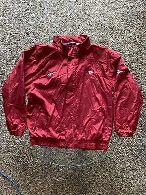 Vintage Arkansas Razorback University Reebok Mesh Lined Wind Breaker-image