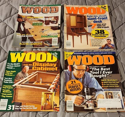 Lot of (4) - Vintage WOOD Magazines by Better Homes and Gardens - Lot #1089-image