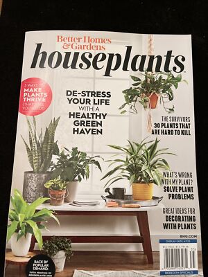 Better Homes & Gardens Magazine 2023 ~HOUSEPLANTS ~ 3 Ways To Make Plants Thrive-image