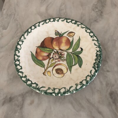 EXCLUSIVELY EURO GOODS IMPORTS INC. Ceramic Fruit Peach Design Plate 8