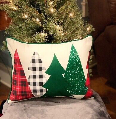 Christmas Indoor Outdoor Pillow 16 in Farmhouse Country Rustic Gift Front Porch1-image