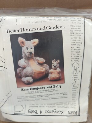 Vintage Better Homes & Gardens Clubs Berri Inoue Kara Kangaroo & Baby 9246 Kit-image