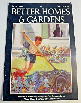 1932 JULY BETTER HOMES & GARDENS MAGAZINE RECIPES ADS HOMEMAKER  GARDENING-image
