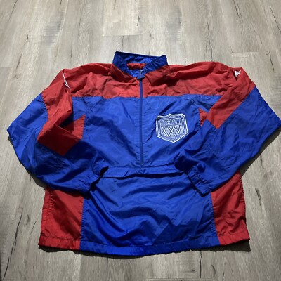 VINTAGE NFL 1989 Superbowl XXV NY Giants vs Buffalo Bills Windbreak Jacket Large-image