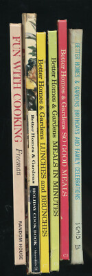 Vintage Lot of 5 Better Homes & Gardens Cookbooks Fun With Cooking Hardcovers-image