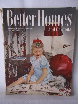 April 1947 Better Homes & Gardens Magazine Rheem, Du Pont, Magnavox, Zenith, Cri-image