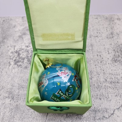 PIER 1 IMPORTS - Li Bien Santa HO HO HO Christmas Ornament 2009 3