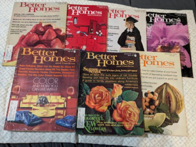 Vintage Better Homes & Garden Magazines Magazine Lot 1971 & 1972 Vtg-image