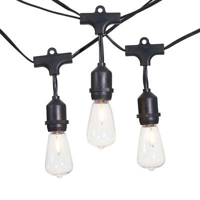 Better Homes & Gardens 15-Ct Shatterproof Outdoor Light String with Black Wire-image