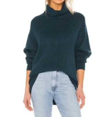 Free People Jade Softly Structured Sweater Tunic green ballon sleeves, size US S-image