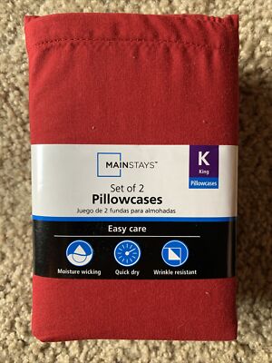 300 Thread Count King Pillowcase Set-image