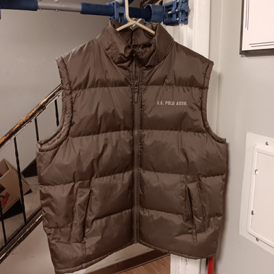 Vintage US Polo Assn Puffer Vest Mens XL  Quilted Zip Insulated-image