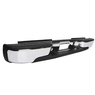 Fit For Chevy Silverado Sierra 1500 99-07 Complete Chrome Rear Bumper-image