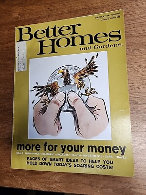 Jan 1970, Better Homes And Gardens Magazine-Inflation, Crisp Copy!!!-image
