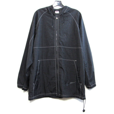 Vintage Nike Jacket Men Medium Hooded Windbreaker Big Logo Oversized Baggy Y2K-image