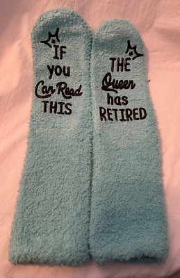 Soft & Cozy Socks If you can read this the Queen has RETIRED NEW-image