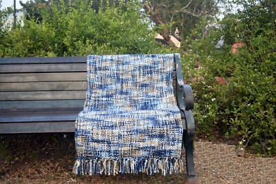 Handmade Soft Wool Home Decor Throw Reversible lite weight Throw Blanket-image