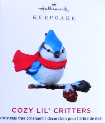 Hallmark Cozy Lil Critters Blue Jay #2 Keepsake Xmas Ornament 2020 Miniature-image