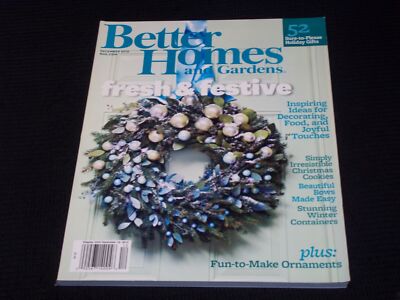 2012 DECEMBER BETTER HOMES & GARDENS MAGAZINE - FRESH & FESTIVE COVER - E 2769-image