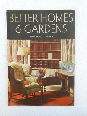 Vintage BETTER HOMES AND GARDENS Magazine February 1937 Issue-image