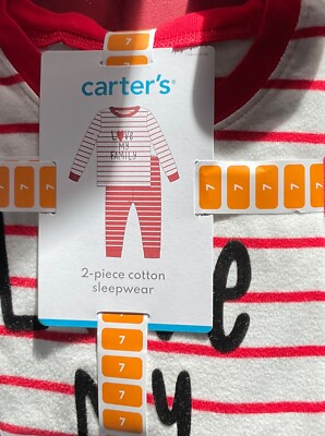 CARTER's 2-Piece Cotton Sleepwear - Size 7-image