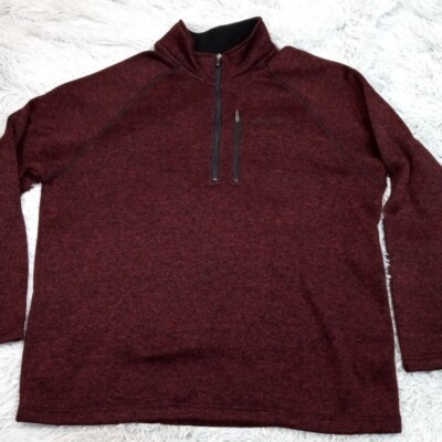 Eddie Bauer Sweatshirt Mens XXL Red Gorpcore Pocket Soft Comfort Cozy Outdoors-image