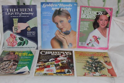 Vintage BETTER HOMES & GARDENS Woman's Day Sewing Crafts Magazine Lot of 6 A-image