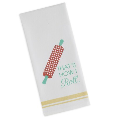 Design Imports 29184 That's How I Roll Printed Dishtowel-image
