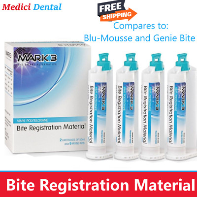 Dental Bite Registration Impression Material FAST SET or REGULAR SET, 1-40 50ml-image