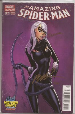 AMAZING SPIDER-MAN #2 - CAMPBELL VARIANT - SIGNED BY RAMOS & DELGADO - W/DF COA-image